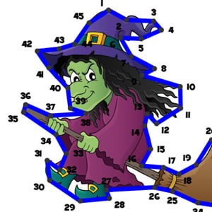 dot to dot on Halloween
