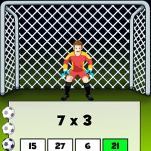 multiplication penalty kicks game