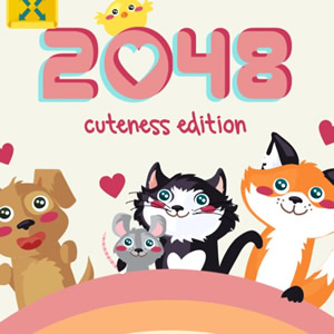 2048 cute animals puzzle to play online