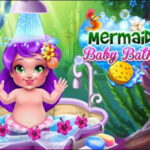 Bathing Baby Mermaid