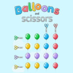 BALLOONS and SCISSORS Puzzle Game