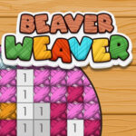 Beaver Weaver. Color by Letter: Sewing game