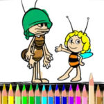 Bee Drawings Colouring