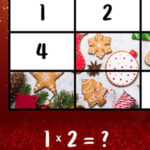 Christmas 1 Times Table Multiplication