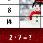 Christmas 2 Times Table Multiplication