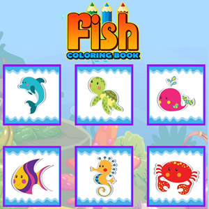 Colouring Fish online game for kids