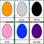 Drag the Coloured Eggs. Learn Colours