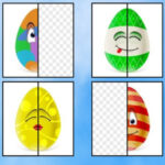 Easter Eggs Halving Matching Game