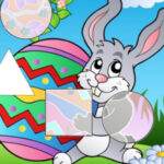 Easter Geometric Shapes Puzzle for Kids