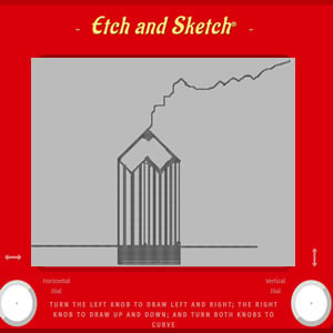 Play Etch-A-Sektch Online Free: Etch and Sketch is a Drawing Game