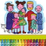 Family Drawings Coloring Game