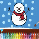 HAPPY SNOWMAN Coloring