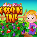 Baby Hazel Gardening Time