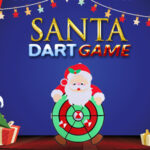 Human Dartboard with Santa