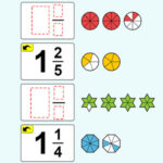 Interactive Fractions Live Worksheets (Proper and Mixed Fractions)