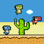 PIXEL DINO RUN: Jumping Dino