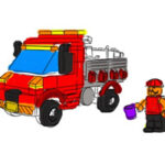 Lego Trucks Coloring