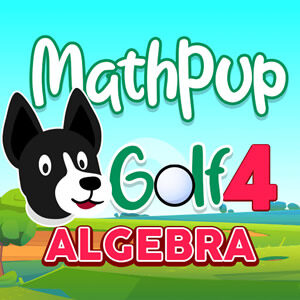 MathPup Golf: First Degree Equations math game to play online