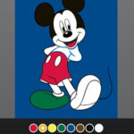Mickey Mouse colouring game