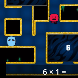 Table of 6: Pac-Man math game to play online