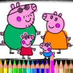 Peppa and George Coloring