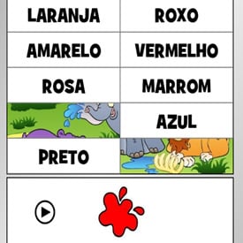 learn portuguese colors game