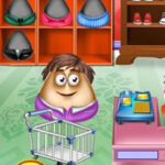 Pou Drives and goes shopping