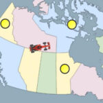 PROVINCES and TERRITORIES of CANADA Car Game