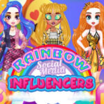 Rainbow Influencers: make-up and dress up