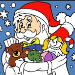 Santa Online Colouring