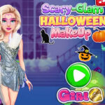 Glamorous and scary make-up