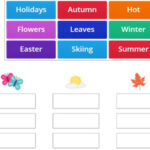 Seasons vocabulary for kids