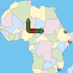 Map of Africa: Snake Game