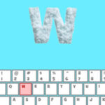 Snow Letters Typing