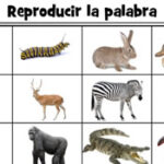 Spanish Animals Puzzle
