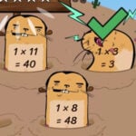 Whack A Mole: 1 Times Table