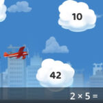 2 TIMES TABLE game: Catch the Cloud