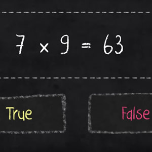 Table of 7: True or False math game to play online and learn