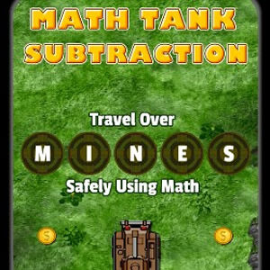 Math Tank Subtraction educational game for kids to play online
