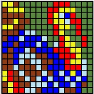 Mosaic Coloring by Letters • COKOGAMES