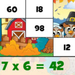 Thanksgiving Multiplication Puzzles