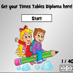 Times Tables Test with Diploma