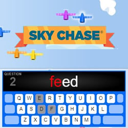 Sky Chase: Typing Words Race • COKOGAMES