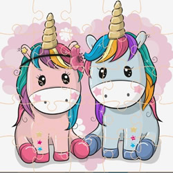 Online Jigsaw Puzzle Game for Kids: Unicorn