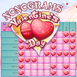 Valentine's Day Nonogram to play online